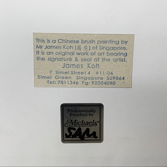 James Koh Chinese Brush Painting Siamese Cat - Picture 4 of 8